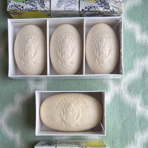 NWT La Fiorentina Limone Lavanda Hand Soap made in Italy - Vibrant Yellow Green - Picture 2 of 7